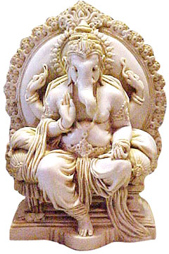 Ganesha on a Throne