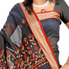 Fancy Cotton Hand Embroidered Saree