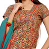 Block Print Churidar Kameez