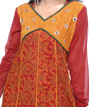 Designer Frock Style Kurti