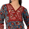 Ajarakh Print Kurta in Indigo Blue