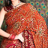 Maroon Color Saree on Art Georgette