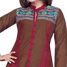 Brown and Blue Kurti
