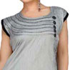 Rakhi Gifts to India, Grey Designer Kurti Rakhi Gifts to India, Grey Designer Kurti