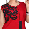 Rakhi Gifts to India, Red and Black Designer Kurti Rakhi Gifts to India, Red and Black Designer Kurti