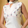 Off White Color Kurta in Art Soft Silk