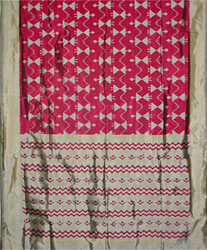 Magenta Patola Silk Saree
