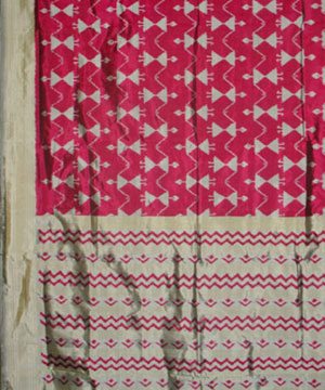 Magenta Patola Silk Saree