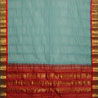 Blue Color Cotton Gadwal Big Border Saree