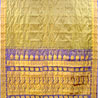 Light Grey and Violet Color Gadwal Tissue Saree