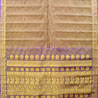 Sapota and Blue Color Gadwal Tissue Saree