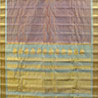 Maroon and Cream Color Gadwal Tissue Saree