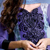 Purple Cotton Unstitched Churidaar Kameez
