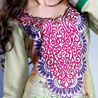 Parrot Green Cotton Unstitched Churidaar Kameez