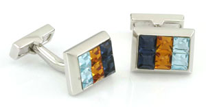 Orosilber's Stone Cufflinks