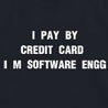 Credit Card - Slogan Printed T - shirt for Men