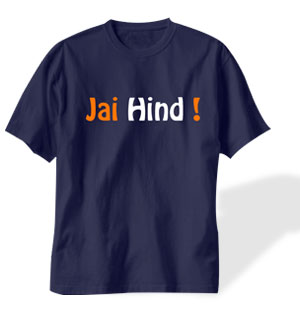 Jai Hind - Slogan Printed T - shirt for Men