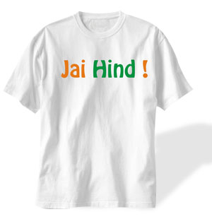 Jai Hind - Slogan Printed T - shirt for Men
