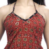 Block Printed sphagetti Top