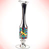 Rakhi Gifts to India, Delicately Carved Silver Plated Flower Vase Rakhi Gifts to India, Delicately Carved Silver Plated Flower Vase