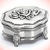 Vintage Style Metal Jewelry Box