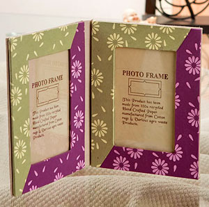 Recycled Handmade Paper Photo Frame