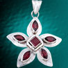 Handcrafted Sterling Silver Garnet Pendant