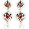 Pair of Handcrafted Kundan Earrings