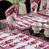 Set of Hand Block Printed Table Mats with 6 Napkins