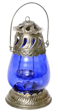 Elegant White Metal Lantern