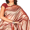 Fashionable Jamawaar Weave Silk Saree with Neem Zari Embroidery