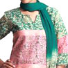 Designer Chanderi Suit with Unique Patch Work