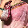 Wonderful Embroidered Saree with Heavy Net Pallu