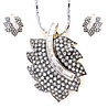 Rakhi Gifts to India, Oxidized Pendant Set with Admirable CZ Rakhi Gifts to India, Oxidized Pendant Set with Admirable CZ