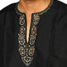 Black Cotton Kurta