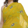 Green Viscous Georgette Saree with All Over Embroidery