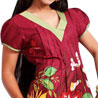 Charming Maroon Cotton Printed Kurti for Women