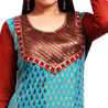 Elegant Blue Crepe Tunic