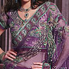Rakhi Gifts to India, Classy Touch Purple Net Saree Rakhi Gifts to India, Classy Touch Purple Net Saree