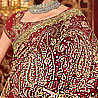 Georgette Saree in Bridal Maroon Shade