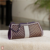 Violet Bead Clutch with Stones