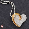 Embossed Heart Steel pendant