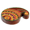 Brown Keri Design Storage Box with Clay Work