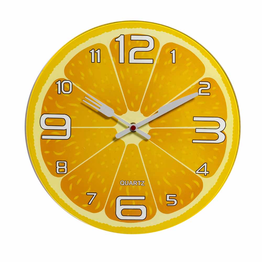 Lemon Shape Trendy Analog Wall Clock India