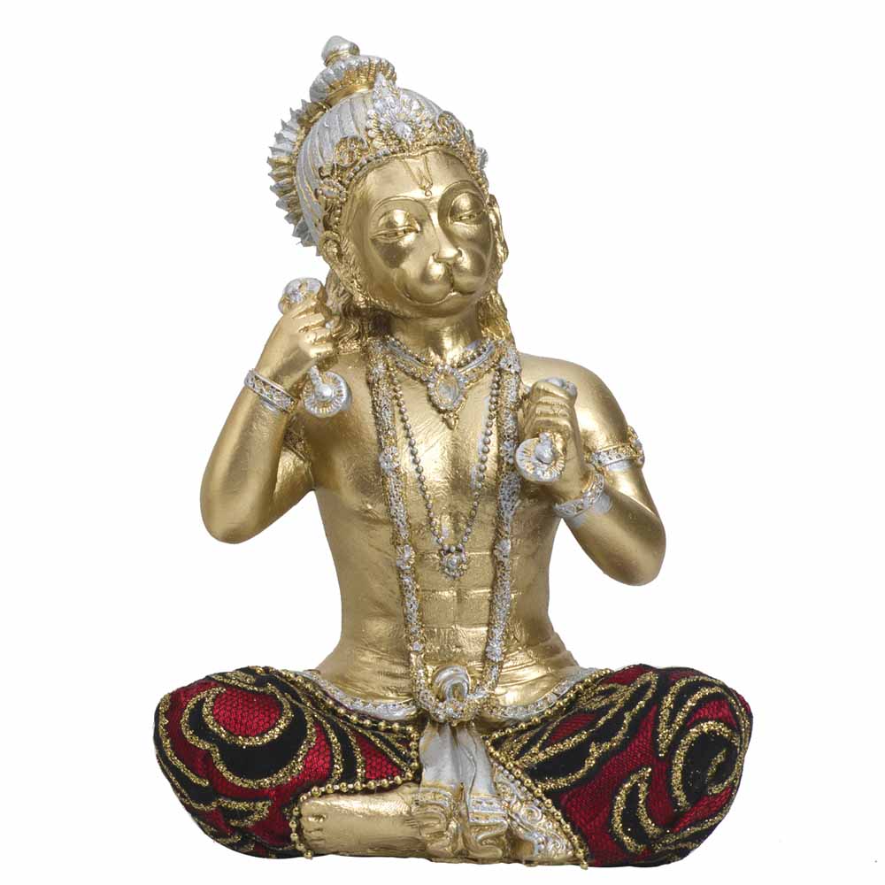 Amazing Gold Finish God Hanuman Idol Showpiece India
