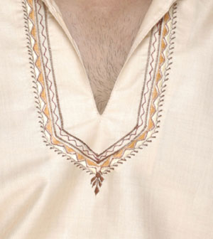 Beige Short Kurta