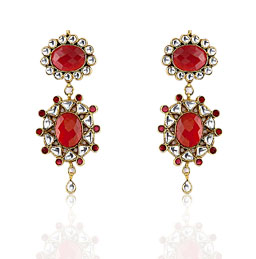 Kundan Earrings  »   Jewelry  »   Earrings  »   Precious Stone Earrings   :  costume jewelry design fashion accessories jewelry