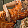 Designer Dress Material In Orange