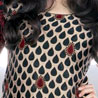 Cream and Black Salwar Kameez