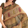 Designer Green Cotton Saree